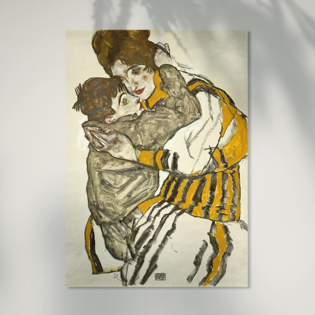 Schiele's Wife with Her Little Nephew