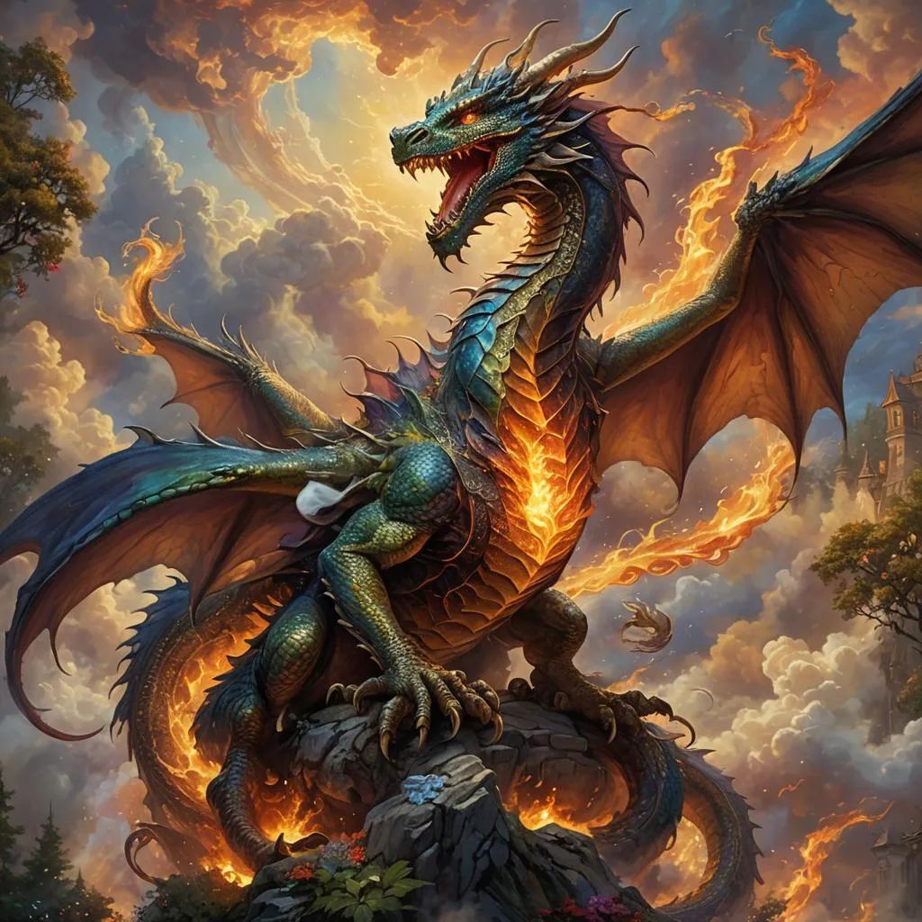 Agni   Dragon God of Fire