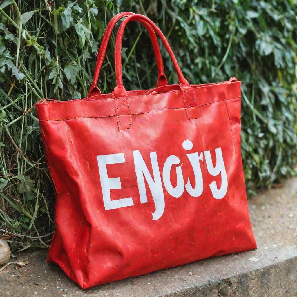 Enjoy with Red Bag