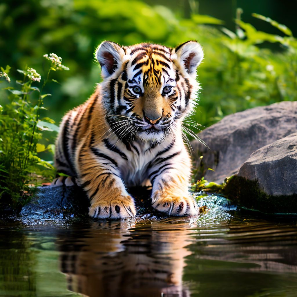 a-baby-tiger-drinking-water-at-baeknokdam-in-baeknokdam-baekdusan-mountain-seen-from-afar