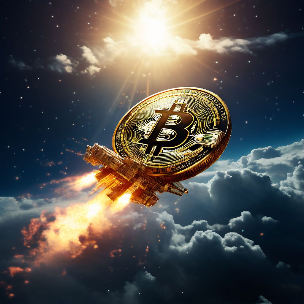 photo-of-bitcoin-flying-into-the-sky-on-a-spaceship