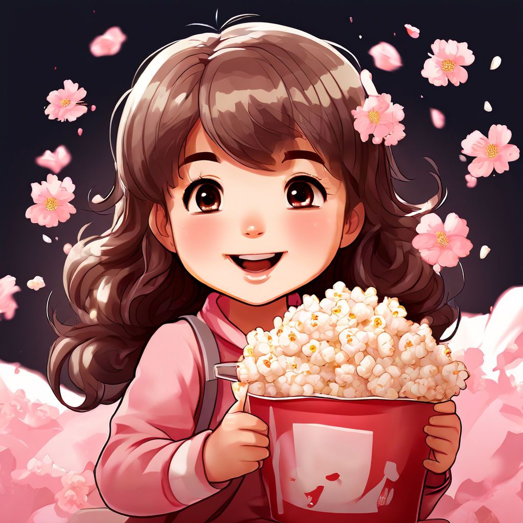 a popcorn girl