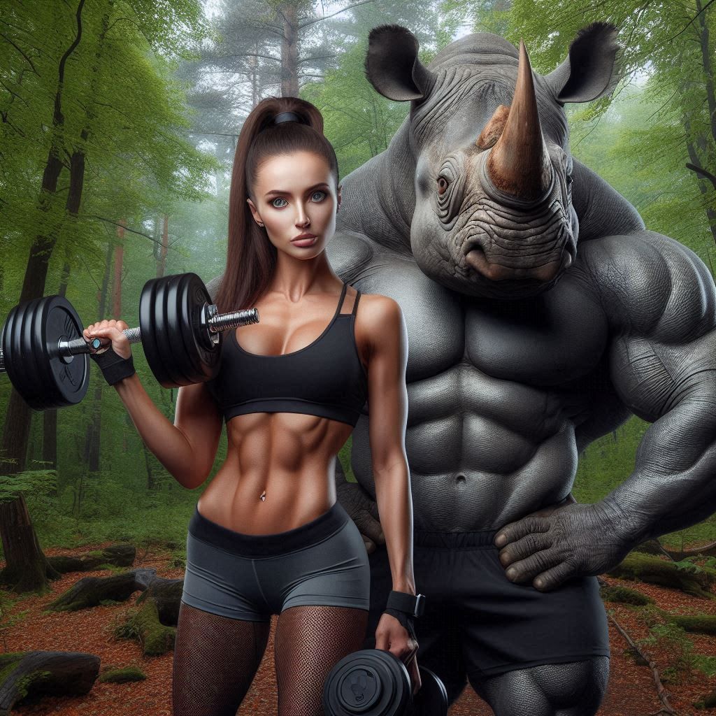 RHINO & FITNESS GIRL (29)