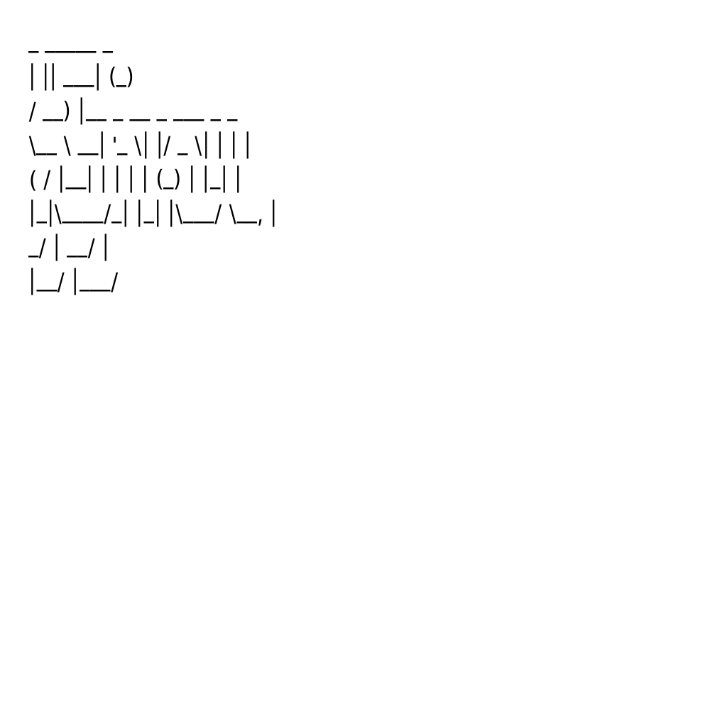 Enjoy Ascii#1