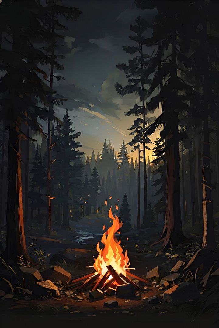 Bonfire In The Forest