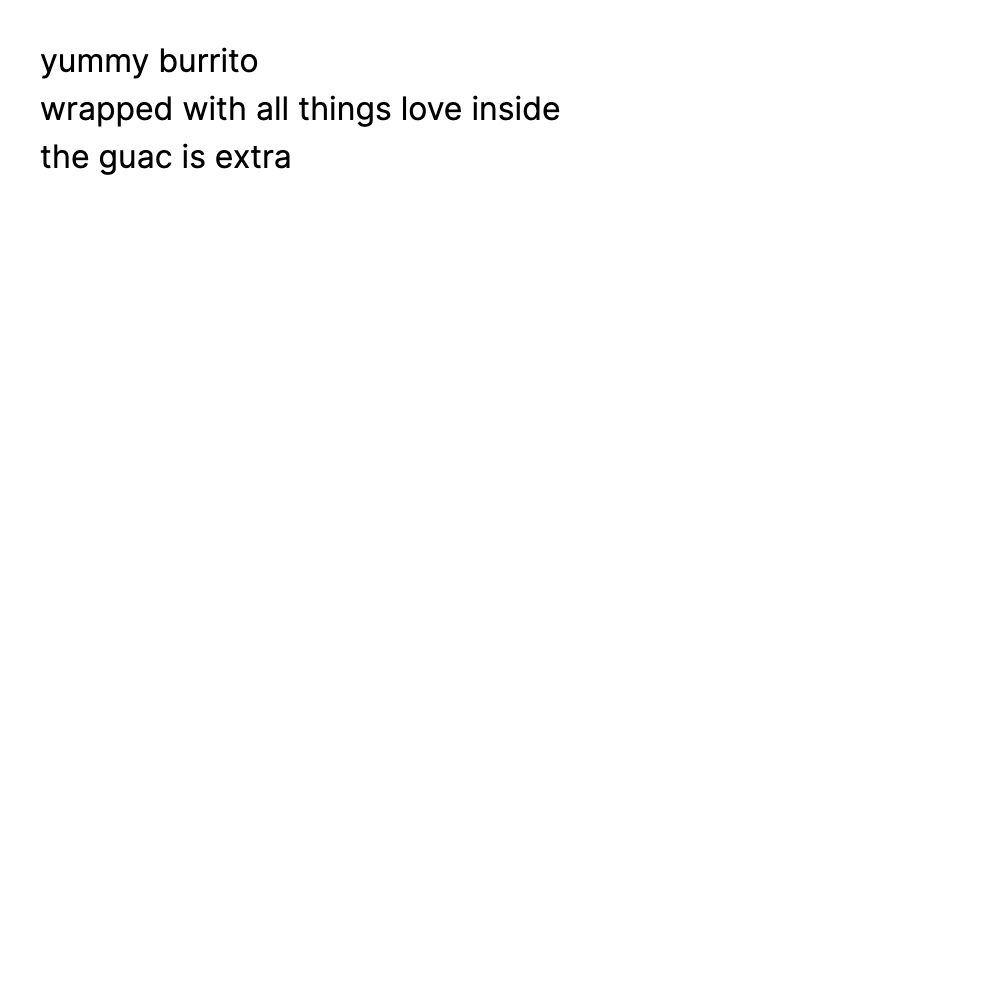 yummy burrito