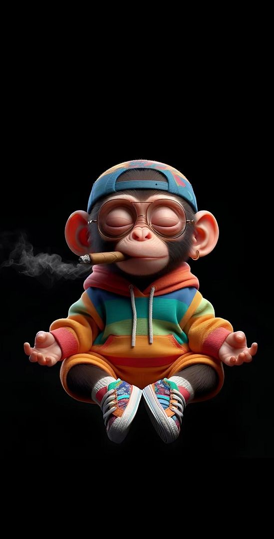 smoking monkey