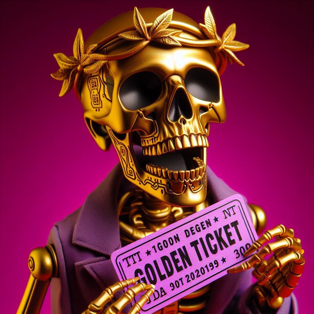 Skeleton Golden Ticket Degen #6