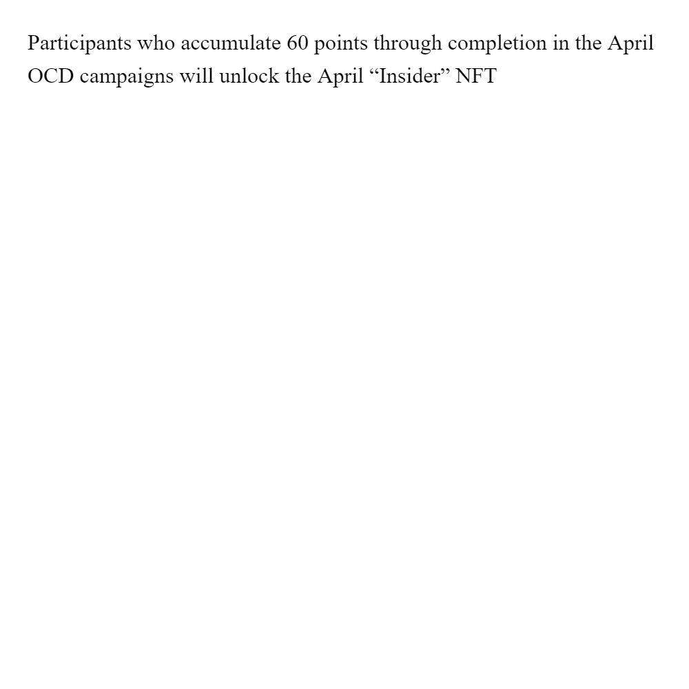 Participants who accumulate 60 points through c...