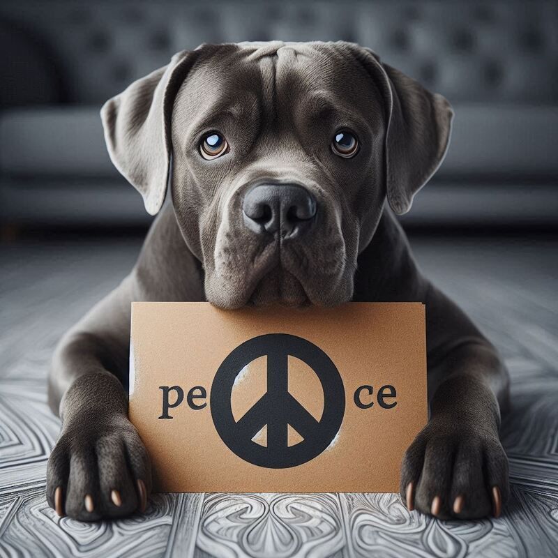 pray for peace cane corso