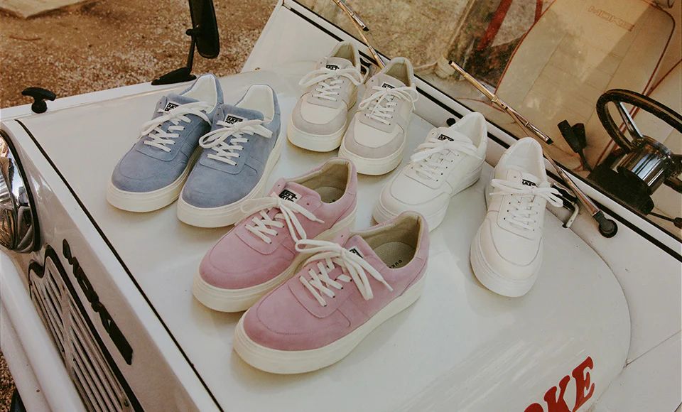 1. Collection of women's sneakers