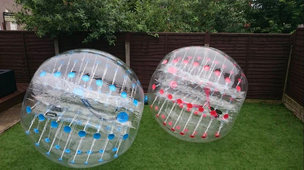 blue red Zorbs