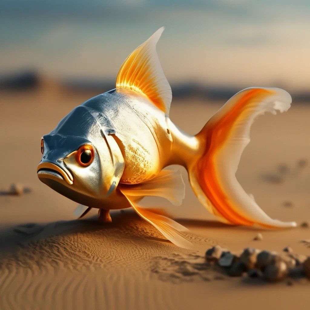 Goldfish in the desert