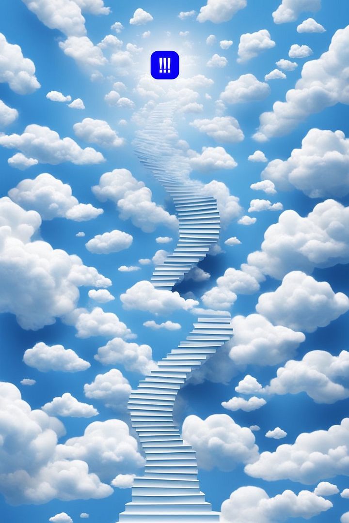 stairs cloud n imagine