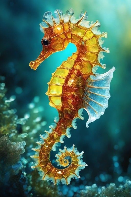 Golden seahorse