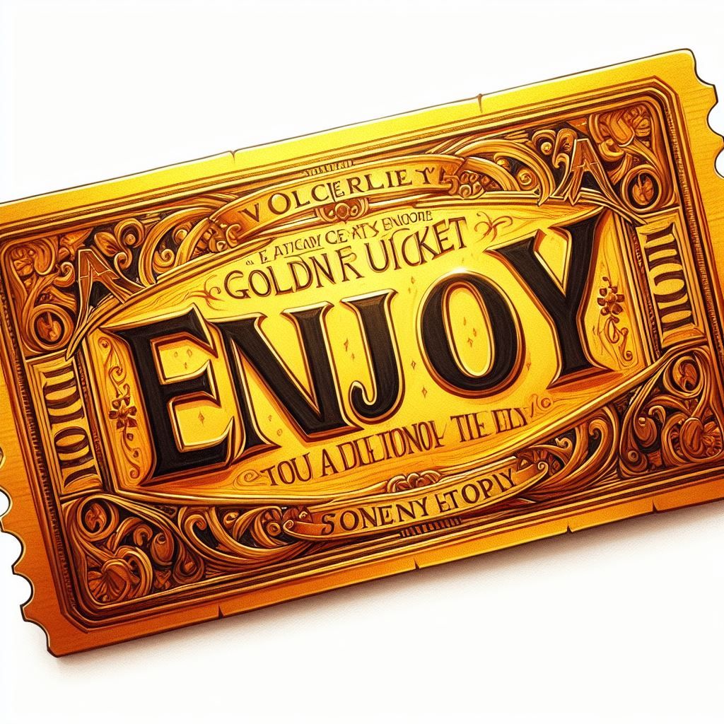 The miraculous ENJOY golden ticket