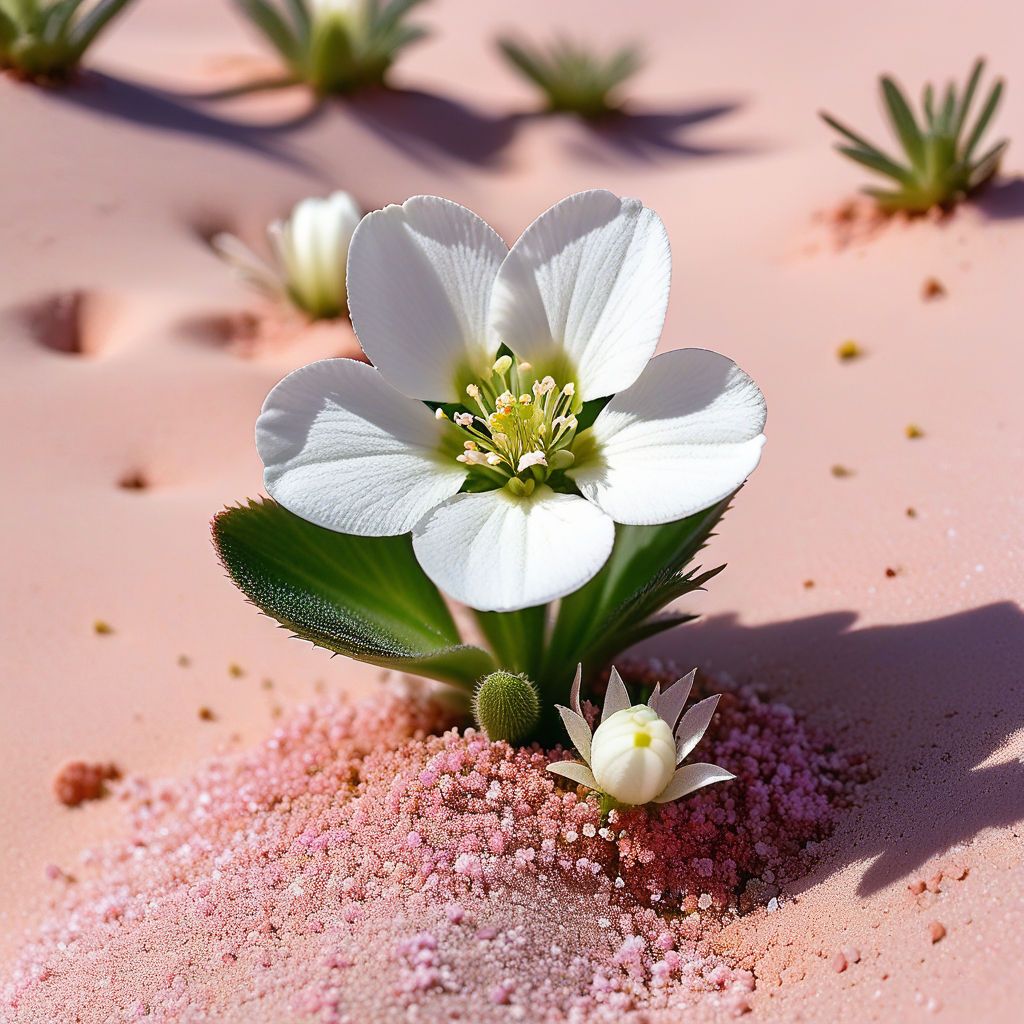 Flowers in the Pink Desert