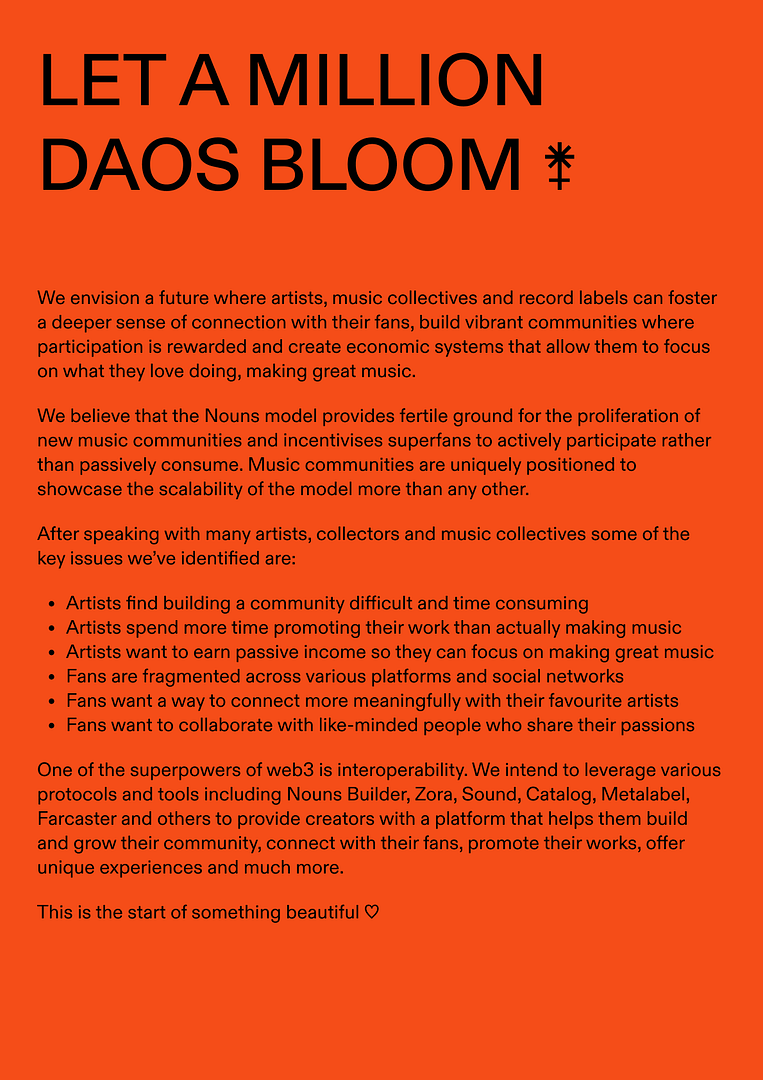 Let a million DAOs bloom