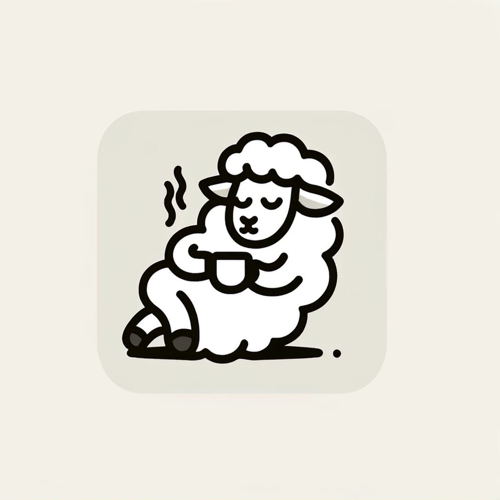 relaxed sheep