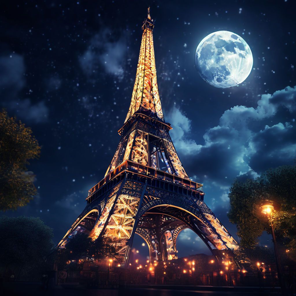 Eiffel Tower at night