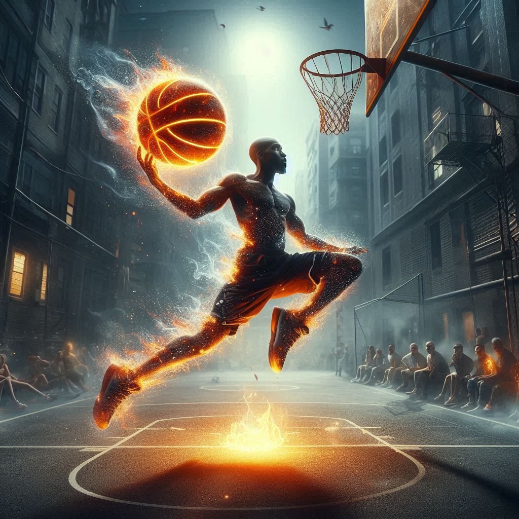 Firey dunk