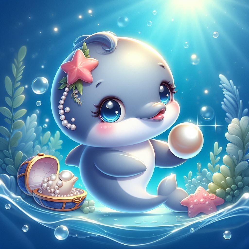 Baby Dolphin and Pearl 6