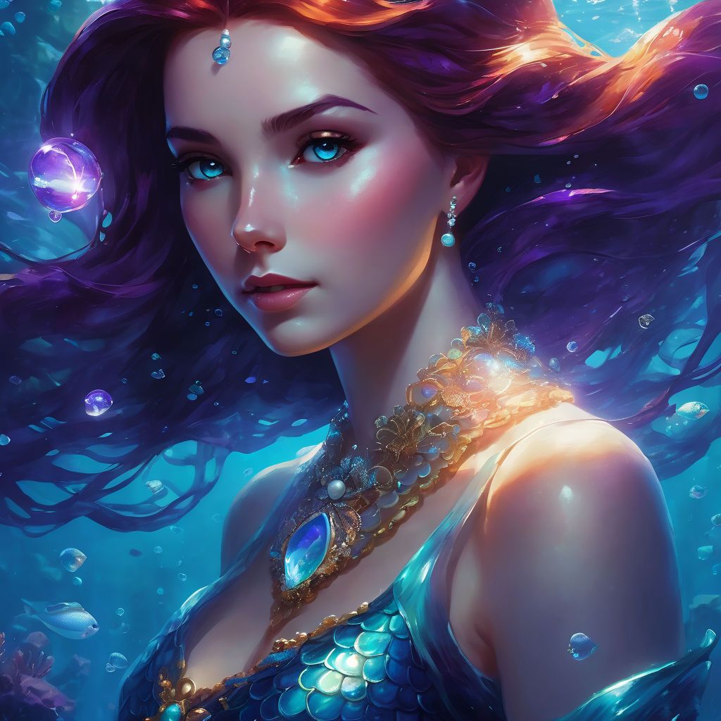 The Little Mermaid with a Pearl Accessory