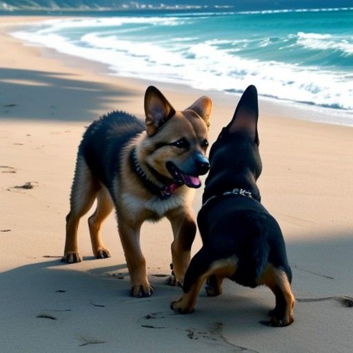 Beach playing