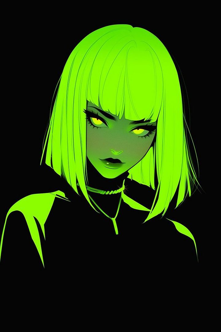 Neon portrait