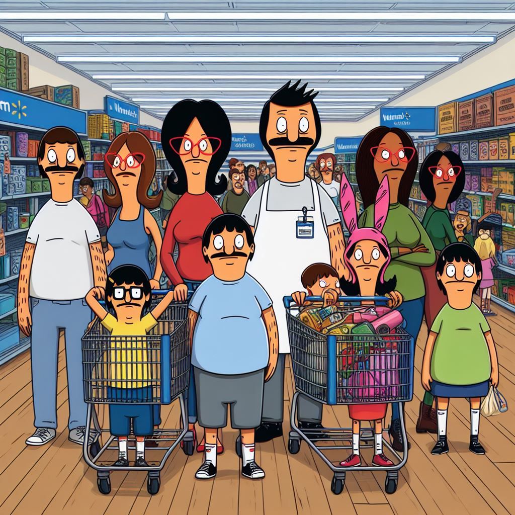 Belcher Family at Walmart