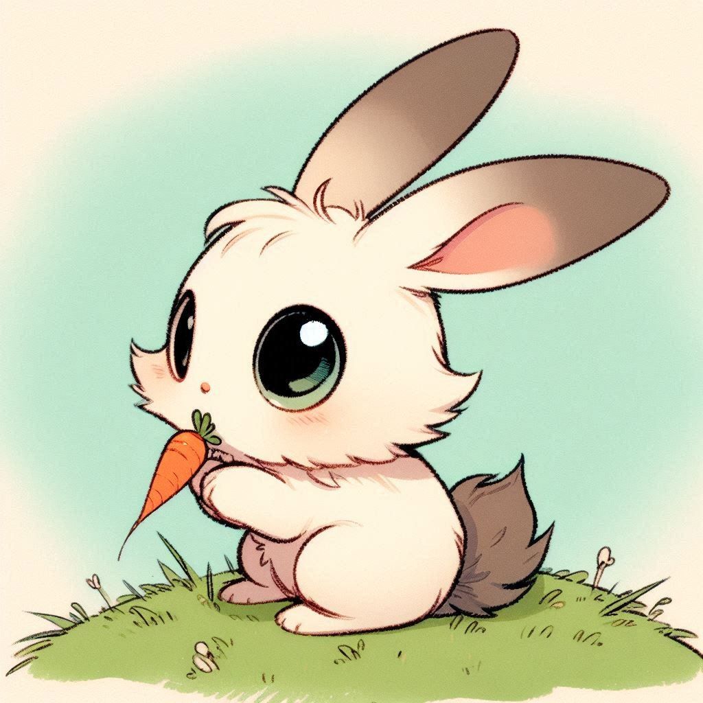 This is a cute rabbit