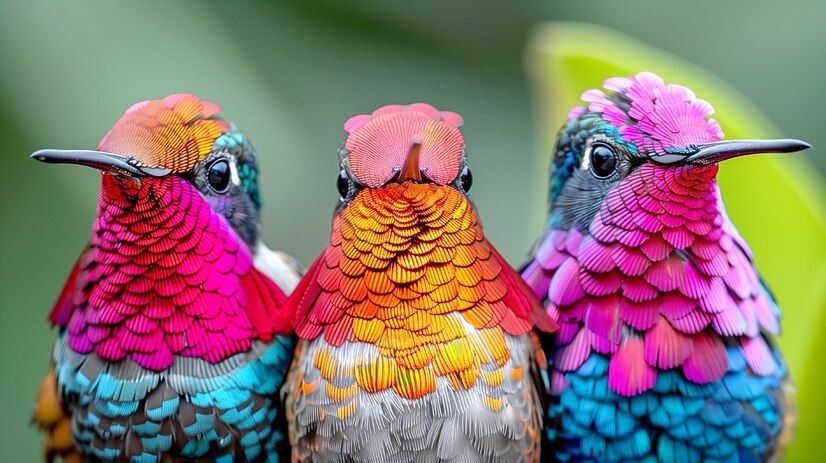 Colorful birds