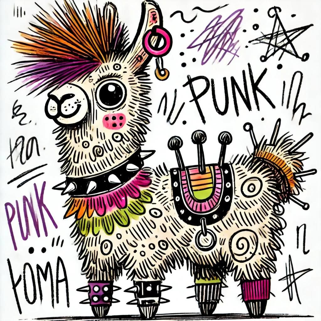 Punk Llama: Rebel in Wool