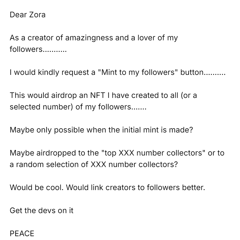 Dear Zora