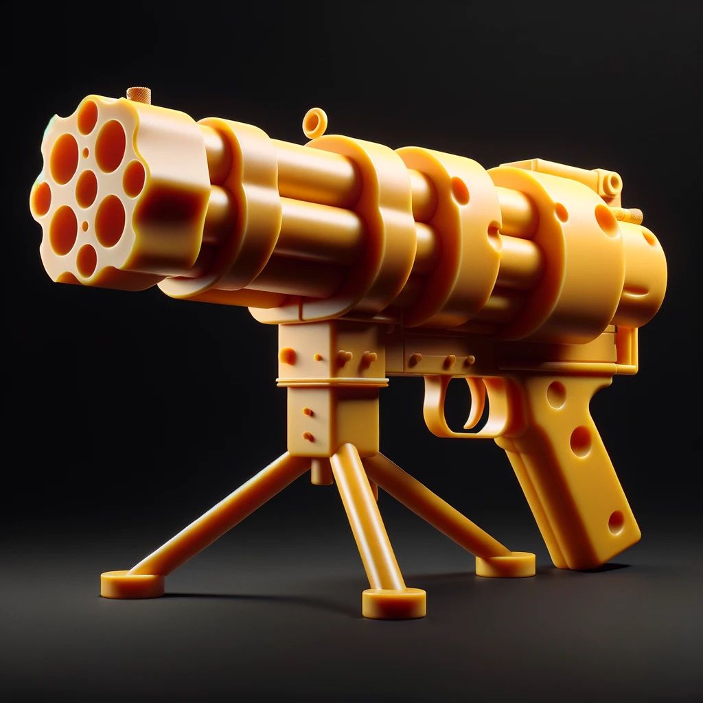 $CHEESE gatling gun