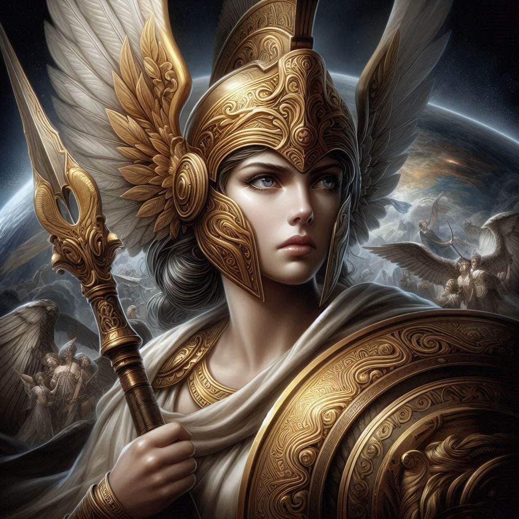 Athena, goddess of wisdom and warfare