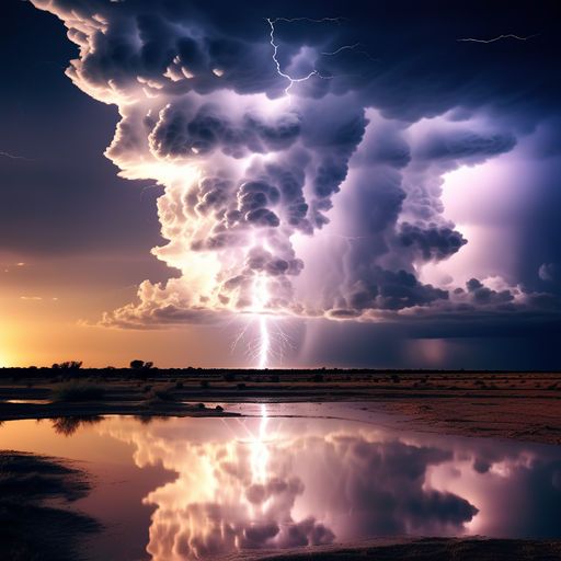 Thunderstorms lightning cloud