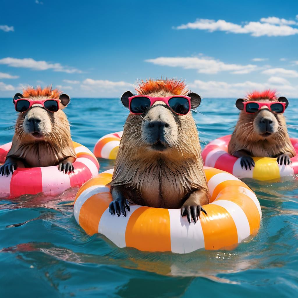 Summer capybara