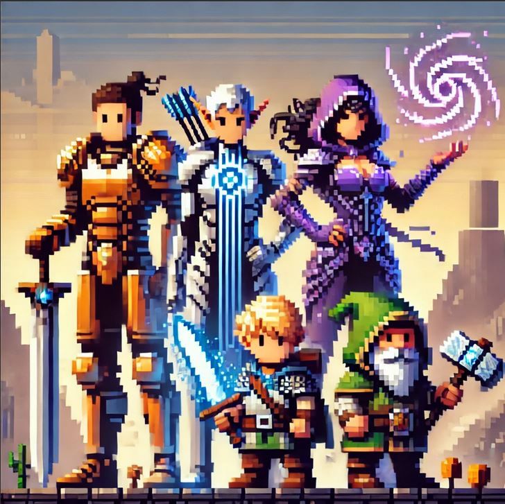 Pixel heroes