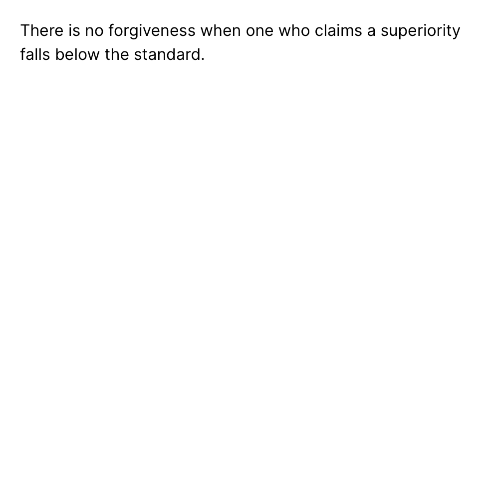 There is no forgiveness when one who claims a s...