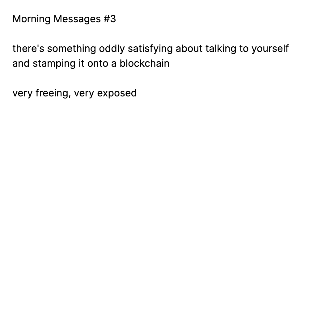 Morning Messages #3