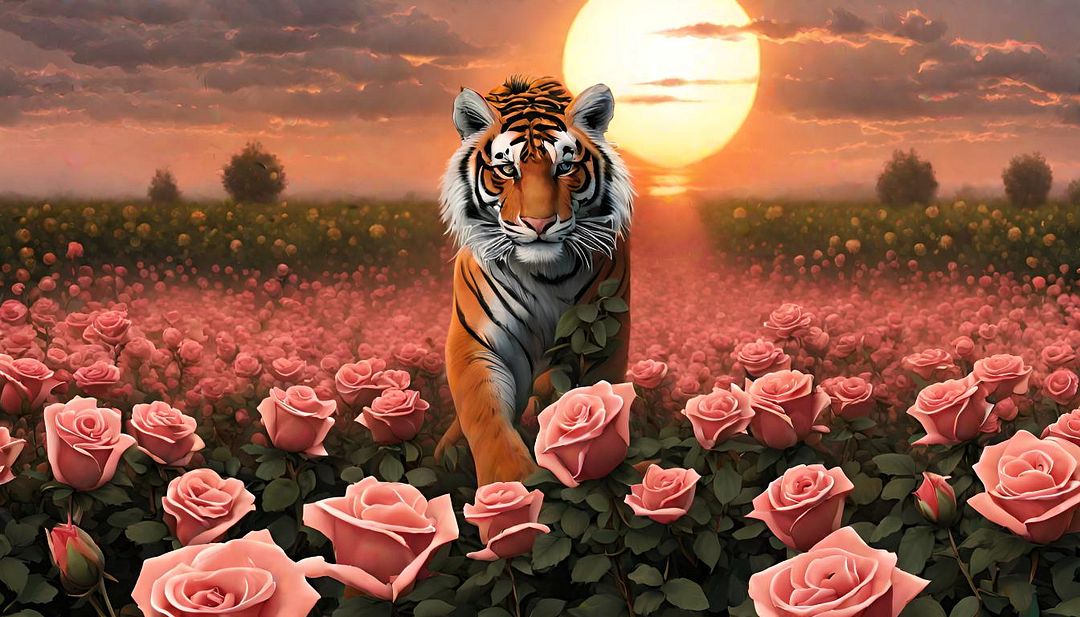 Tiger Sunset