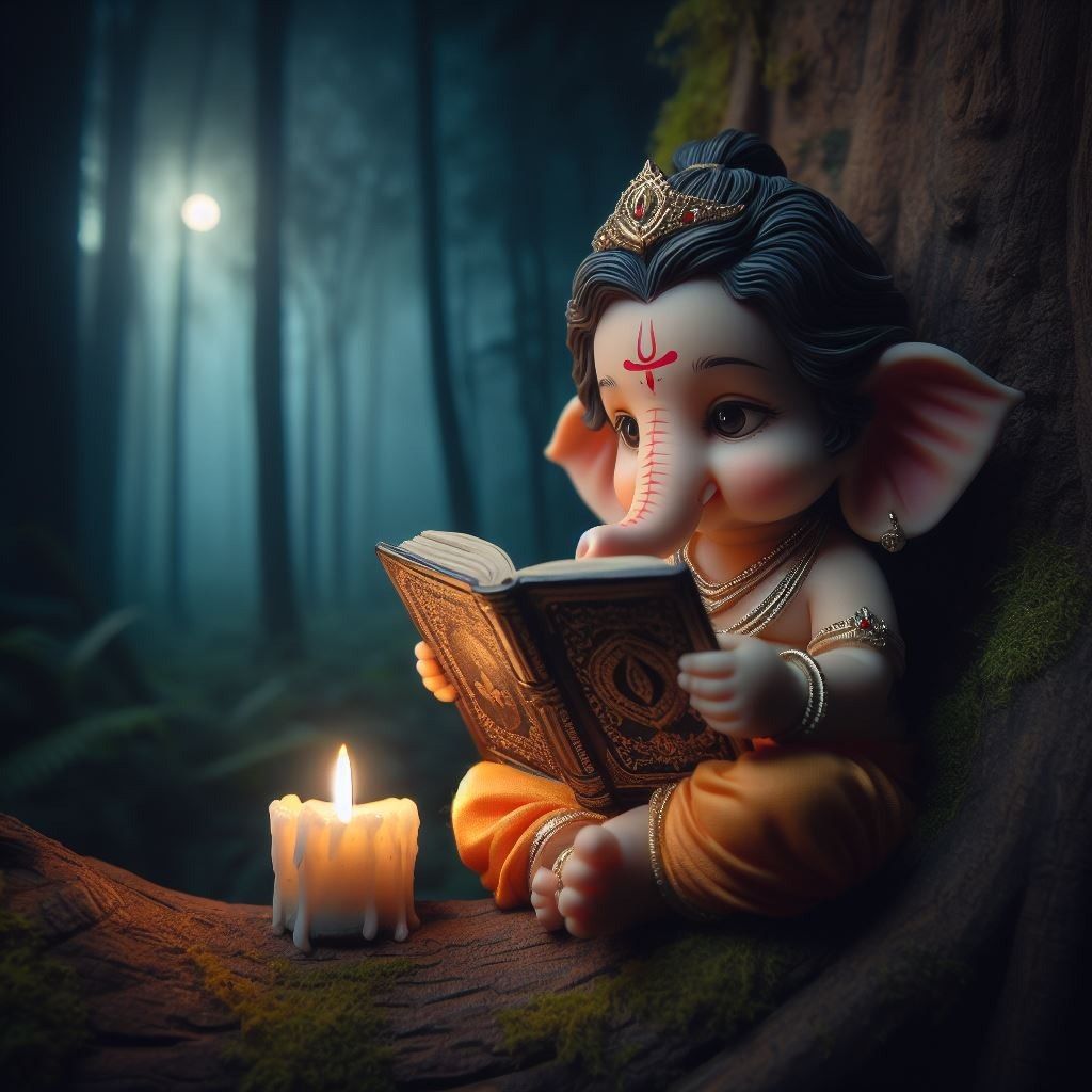 Little Ganesha Reading Book