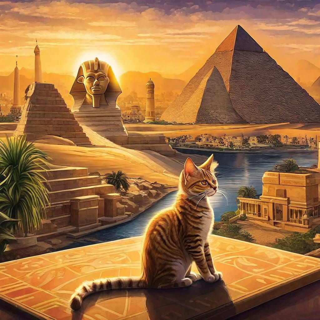 A cat in Egypt