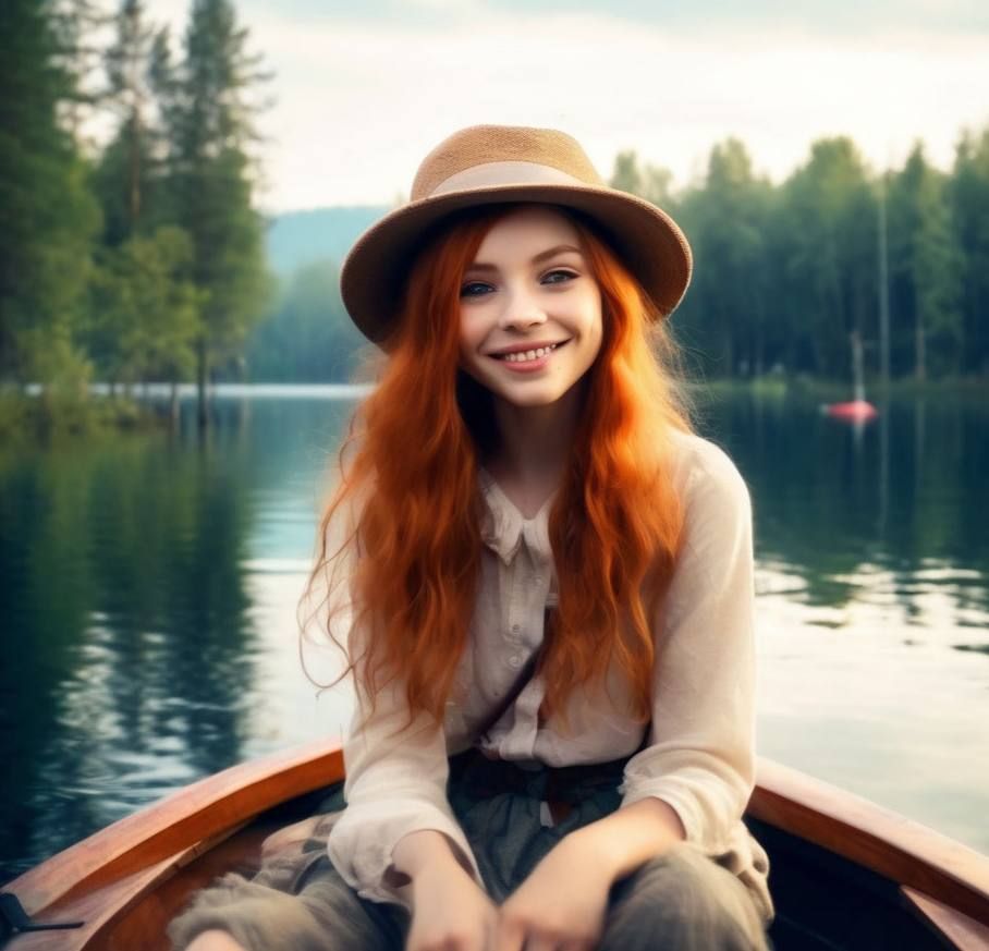 Girl on the boat