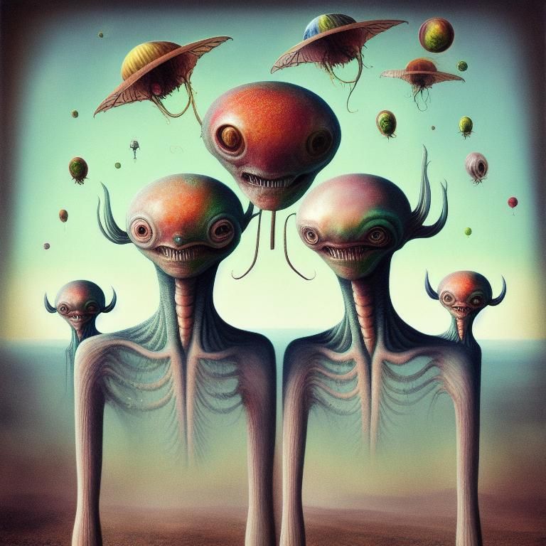 Surreal aliens