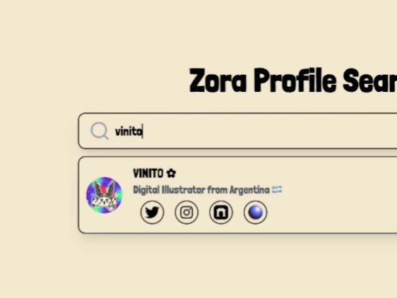 Zora Profile Search (mobile)