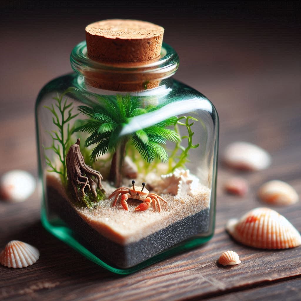 a bottled beach