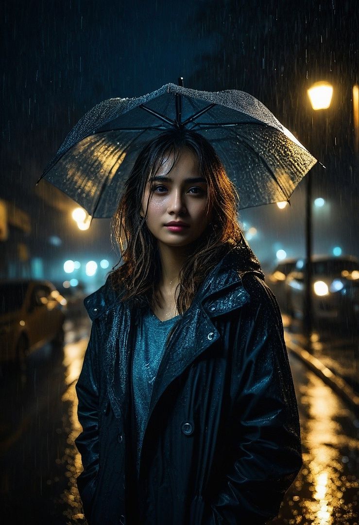 Rainy girl ( AI )