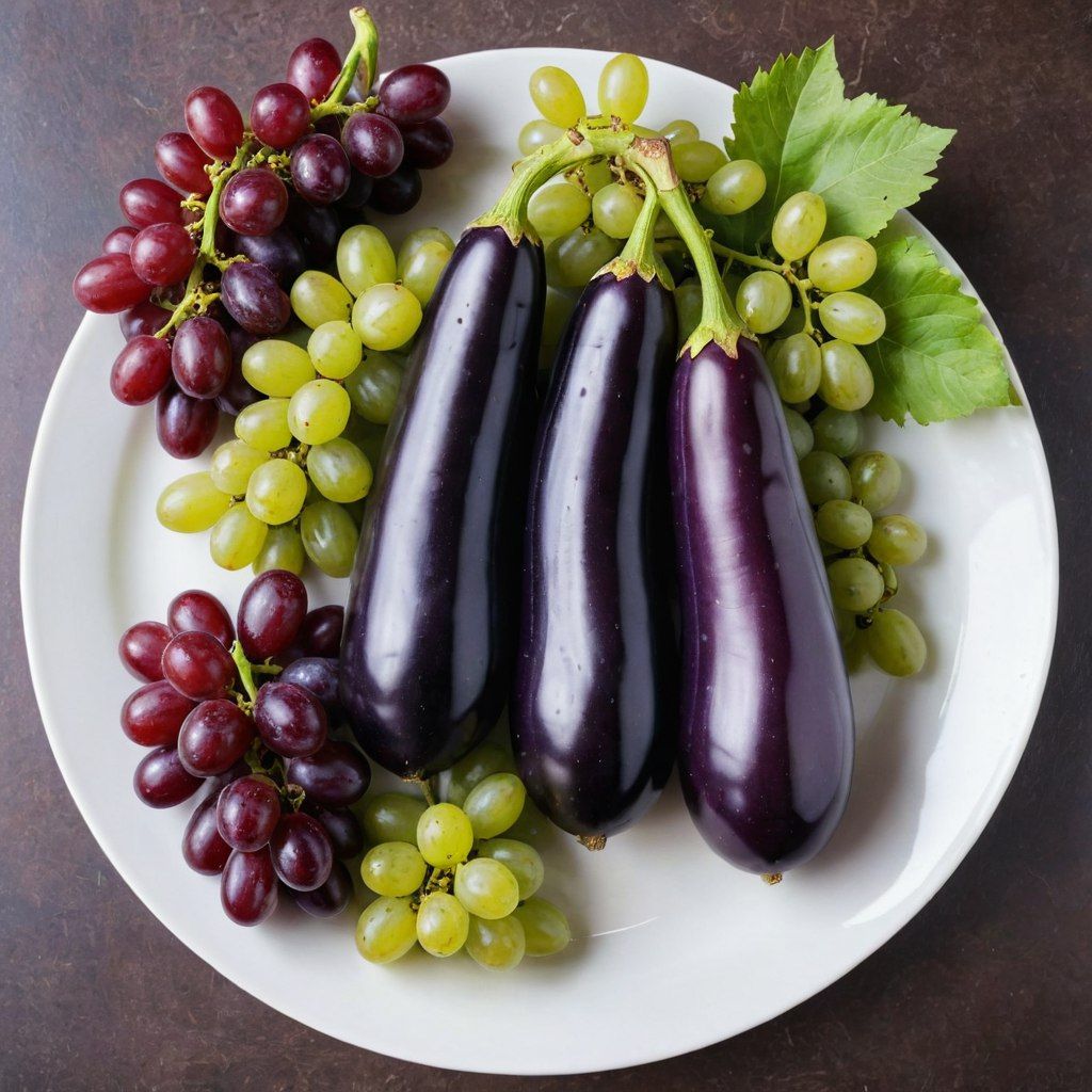 Eggplant&grapes